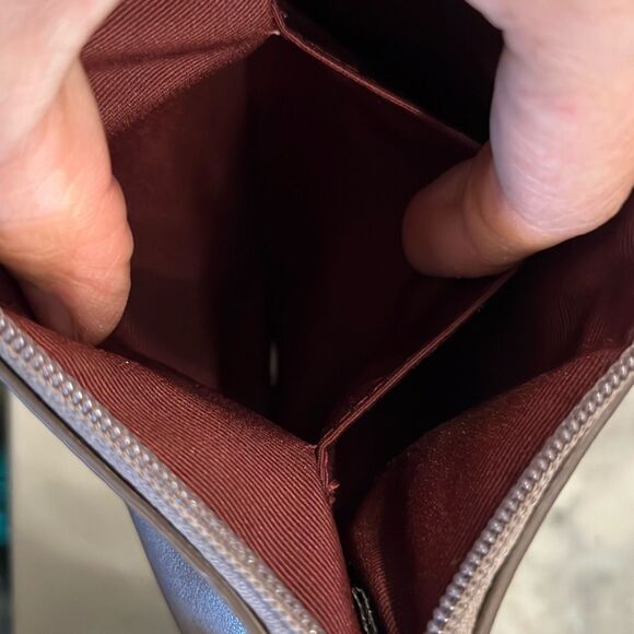 Coach Gray Metallic Wristlet GUC - Picture 6 of 7